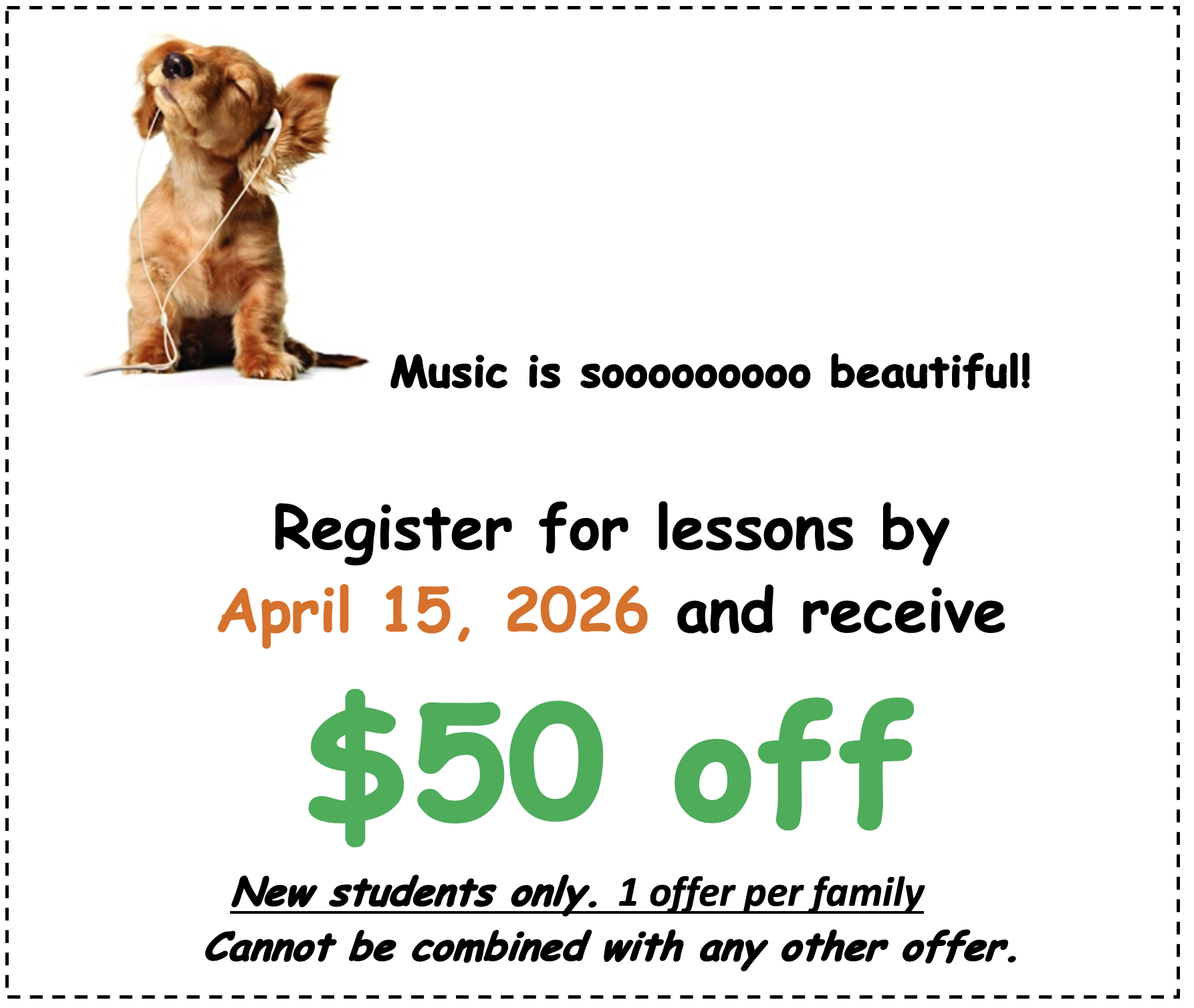 $50 off